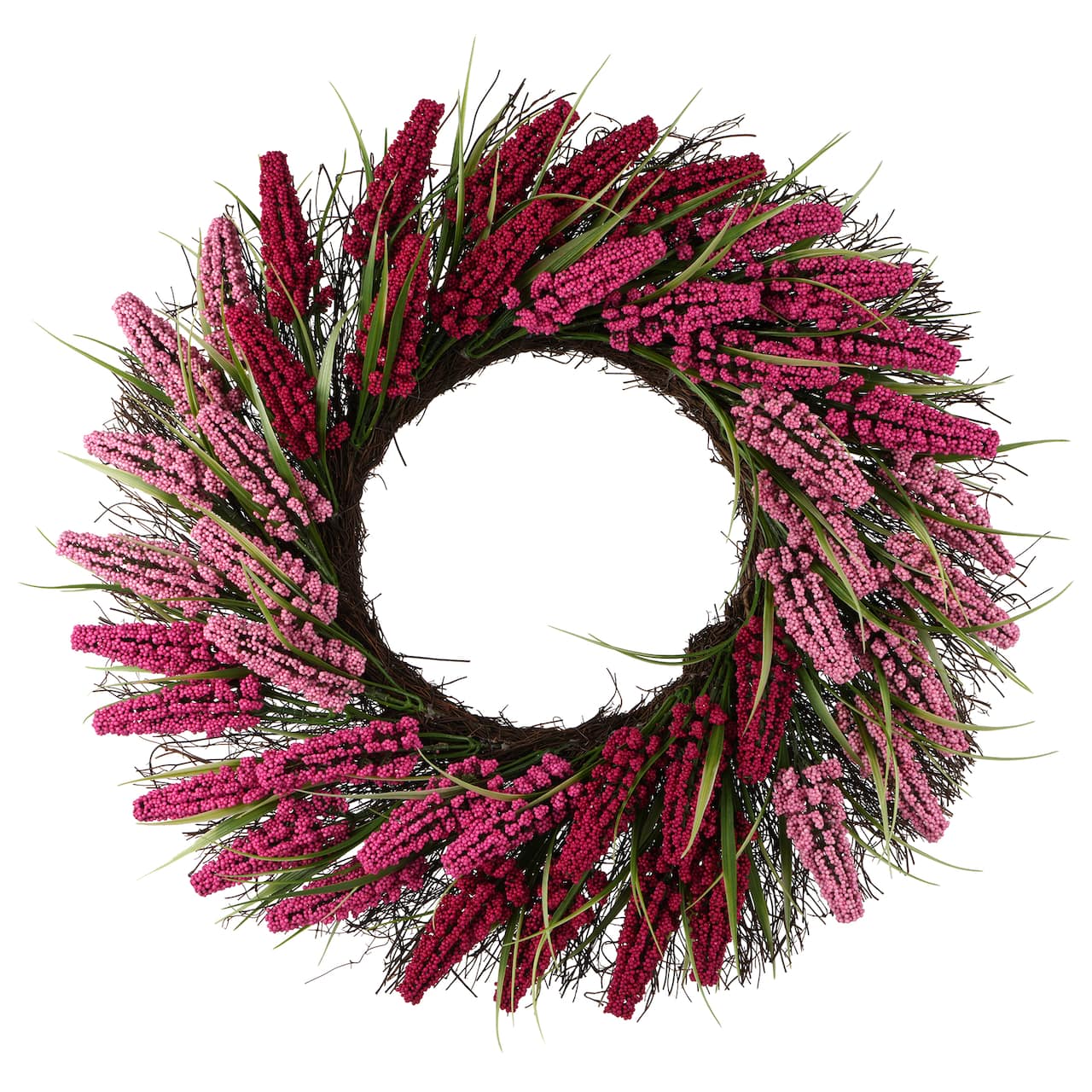 22" Pink Heather Wreath by Ashland®